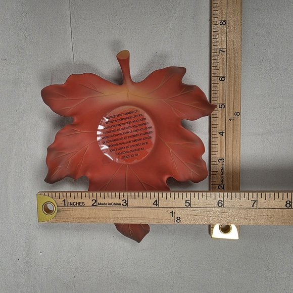 PartyLite Autumn Leaf Candle Holders - Red, Green, Orange - Picture 6 of 9